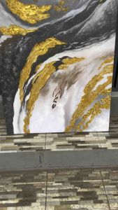 lukisan abstrak dinding ruang tamu jumbo - future art painting