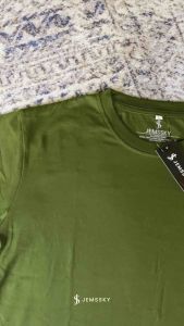 Jemssky - Kaos Distro Polos T-shirt Cotton Combed 30s - Army