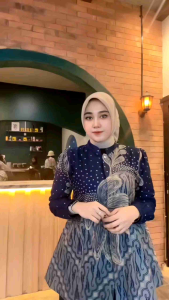 Batik Wanita Modern Lengan Panjang Puffy NamaraFaeybtk