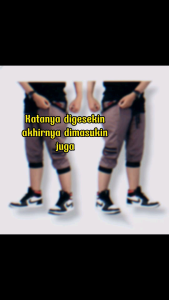 Celana Pendek 3/4 Jogger Sweet Pants Pria Wanita