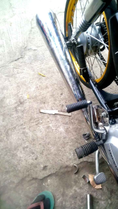 Tmx alpha 125 chicken pipe