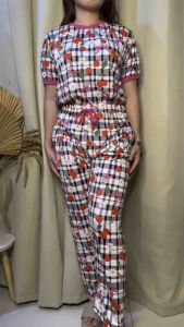 L TO 2XL HIRARA RINGER TERNO PANTS WITH 2 SIDE POCKET COTTON SPANDEX FABRIC