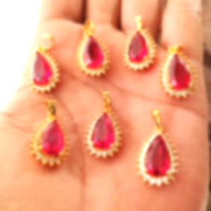 Aksesoris Liontin Permata Xuping Bandul Kalung Wanita Terbaru Lapis Emas