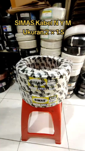 PROMO...KABEL SIMAS NYM 2X1.5 50YARD SNI TEMBAGA MURNI
