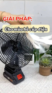 QUẠT TÍCH ĐIỆN LITHIUM ĐẾ MIKITA ( PIN 10 CELL )