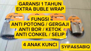 GEMBOK STANLESS / ANTI POTONG 40ML-70ML EXTRA BUBLE WRAP WILMER ULTRON