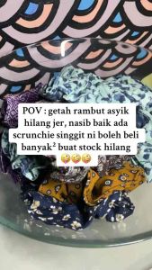 Scrunchies basic By Lily & Rose getah rambut stock clearance RM1