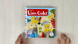Campbell Busy Lion Cubs Push Pull Slide Board Book