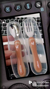 Sendok Garpu Makan Anak Bayi MUGU Toddler spoon & Fork