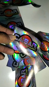 CUSTOM STIKER 1 LEMBAR UKURAN 30cm x 45cm BAHAN HOLOGRAM