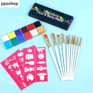 🇲🇾KL Stock Face Paint 12 Color Halloween 12色人体彩绘油彩 Body Art Oil Painting Face Paint SFX Makeup