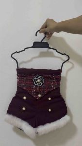 ชุดเซต2ชิ้นเด็กผู้หญิง เสื้อเกาะอก+กางเกงขาสั้น