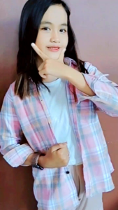 Kemeja Flanel Anak Laki laki & Perempuan Usia 4-11 tahun Lengan Panjang