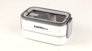 Kotak Makan Lunch Box Anti Tumpah / Kotak Makan Bento Lunch Box Stainless Steel - J274