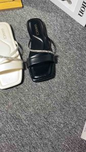 PROMO Sandal Wanita Silang Party Gliter Mewah Sandal Flat Full Busa Terbaru