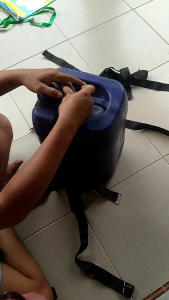 Tali gendong alat kocor set model serutan