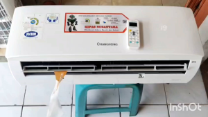 KIPAS ANGIN MODEL AC 2PK/HEMAT LISTIK 30 WATT/SIAP PAKAI/FREE REMOTE