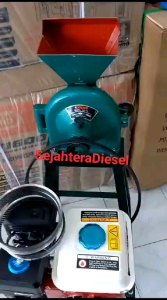 Mesin Tepung Jagung Disk mill Komplit DinamoListrik Siap Pakai