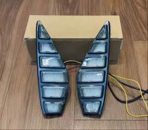 Honda Civic FE 2022 2023 2024 2025 2026 Front bumper led drl day fog lamp light cover daylight foglamp foglight bodykit body kit lip