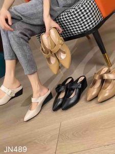 JOANNE Slop High Heels Shoes Sepatu Wanita #JN489