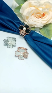 Bros Ring Jilbab Nuv Modern Mewah Simple Elegan Cantik Cincin Hijab Kerudung Segi Empat Trend