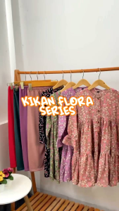 Zahra Olshopp - KIKAN Flora Series: Tunik Anak Perempuan Motif Bunga
