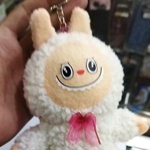 1PC GANTUNGAN KUNCI LABUBU SI MURAH MERIAH BAHAN BULU DOMBA HALUS WARNA RANDOM