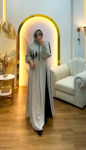 DEYURA Baju Dress Muslimah Nindy By Deyura. Nazra Sha
