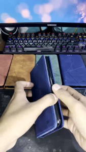 Casing Dompet Kulit Flip Cover untuk Vivo V5, V7, V7+, V9 & Y85