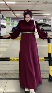 MADELLYN PUFF DRESS VIRAL MAXI PRINCESS CUTT KAIN SEJUK  MEMANG CANTIK