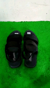 SANDAL WANITA TALINCANG BAN DUA TURKI HITAM SENDAL RAJUT CEWEK ANTI SLIP BIEMBO SHOES