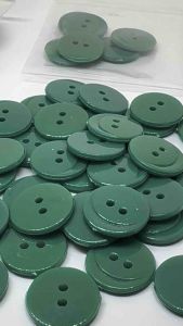 Smile Button | Green Buttons 15mm x 2hole DIY Craft Sewing by SewWearStore
