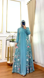 REALPICT COD DRESS MILA BAHAN CERUTY PREMIUM MIX VALENTINO GARDEN PREMIUM TERMURAH BEST SELLER TANGAN PERTAMA KONVEKSI / PRINTING / MOTIF PREMIUM GAMIS PESTA RATUGAMISJKRT