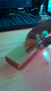 Cermin Makeup Meja Aesthetic dengan Stand Kayu - Kaca 3mm Premium