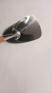 sosodok/spatula/sodet stainless steel pegangan kayu ukuran tanggung
