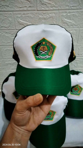 TOPI MI HIJAU LOGO DEPAG / SABUK MI / DASI MI