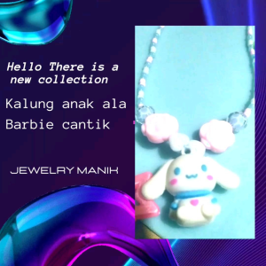 Aksesoris kalung anak manik manik cinmoroll cantik