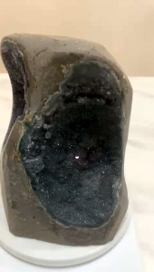 RARE Natural green double side Crystal Geode