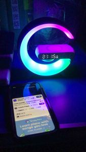 Wireless Charging Bluetooth Speaker Surround Atmosphere Night Light G63 Small G Multi-function Home Speaker