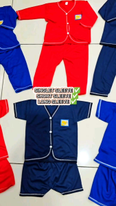 1Set 3Pasang 0-6m Plain Color Baby Baju Tidur NewBorn Sleepsuit Pajamas Long Sleeve