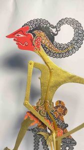 Wayang Kulit Alusan Mini Wisanggeni Gapit Sungu Ukuran 30cm