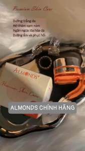 Kem Cam Nám Almonds Chính Hãng Hộp 8 g Tặng túp Sữa Rửa Mặt Bí 30 g và 1 Gói Serum Tế Bào Gốc)