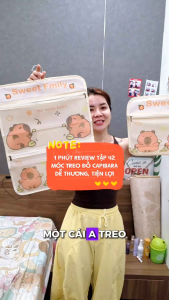 Túi Đựng Đồ Tất Vớ Phụ Kiện Treo Tường Đa Năng Treo Tủ Vải Canvas Hình Capipara Kute