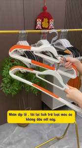 Móc quần áo bằng nhựa móc phơi quần áo chống tuột Móc treo quần áo chống trượt đa năng chất nhựa
