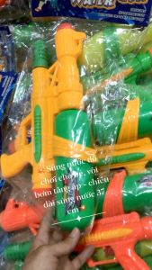 HCM-HOẢ TỐC.Súng nước đồ chơi cho bé có vòi bơm tăng áp suất chiều dài 37 cm cầm chắc tay