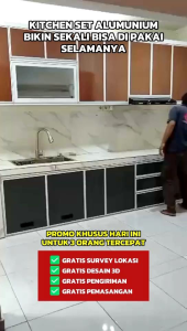 Kitchenset aluminium kitchen set murah kitchenset anti rayap kitchenset modern