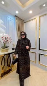 Gamis Hijab Wanita Melati Rayon Diamond Premium // Gamis Set Muslim Wanita Viral Kekinian