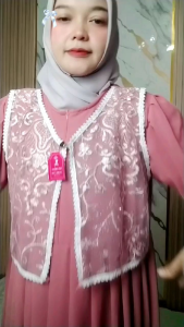 Gamis#yurra#Dressceruty/berukat/renda/rompi/gamis/terbaru/terjangkau