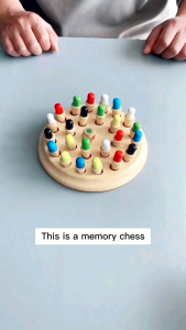 Mainan MEMORI CHEES Board Game Mainan Edukasi Anak Memory Match Color Wood mainan catur warna mainan edukasi anak cerdas m004