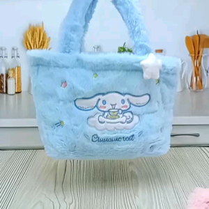 Tas Bulu Import / Tas Tenteng Karakter Sanrio / Tas Cinnamoroll / Tas My Melody Kuromi / Tas Pochacco